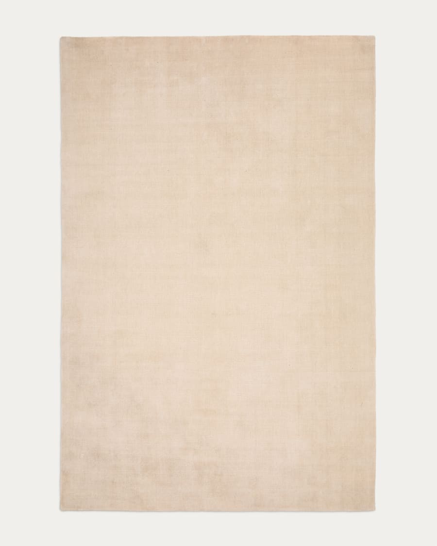 Empuries rug in white polyester, 200 x 300 cm