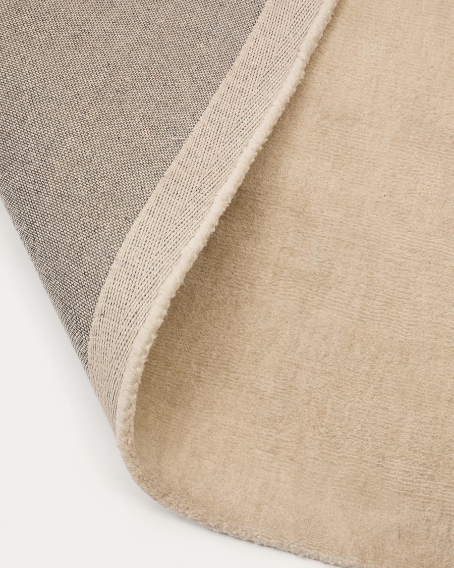 Empuries rug in white polyester, 200 x 300 cm