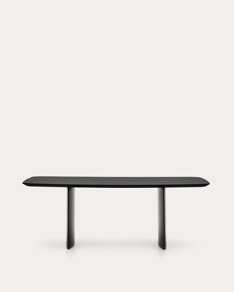 Table Litto en DM laqué noire 200 x 100 cm
