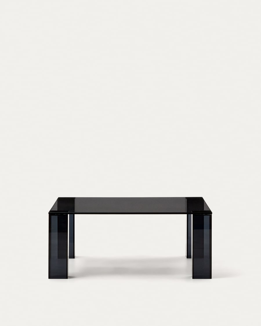 Adularia dark-grey, tempered-glass side table, 85 x 85 cm