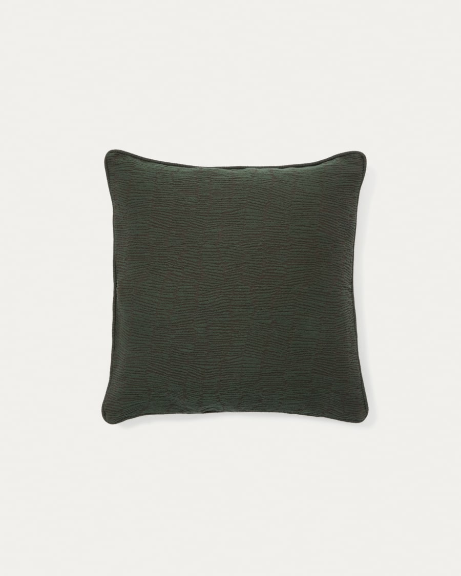 Labid green jacquard, 100% cotton cushion cover, 45 x 45 cm