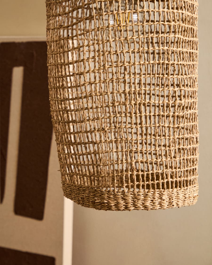 Laiar Schirm für Deckenlampe aus Rattan mit naturfarbenem Finish Ø 27 cm