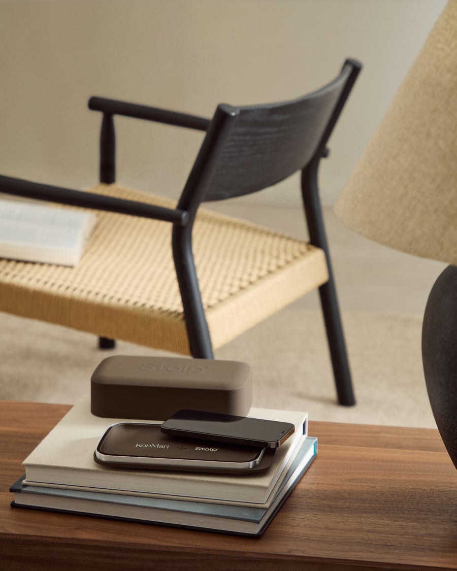Faraday box for mobile phones in collaboration with Stolp® x KonMari, brown