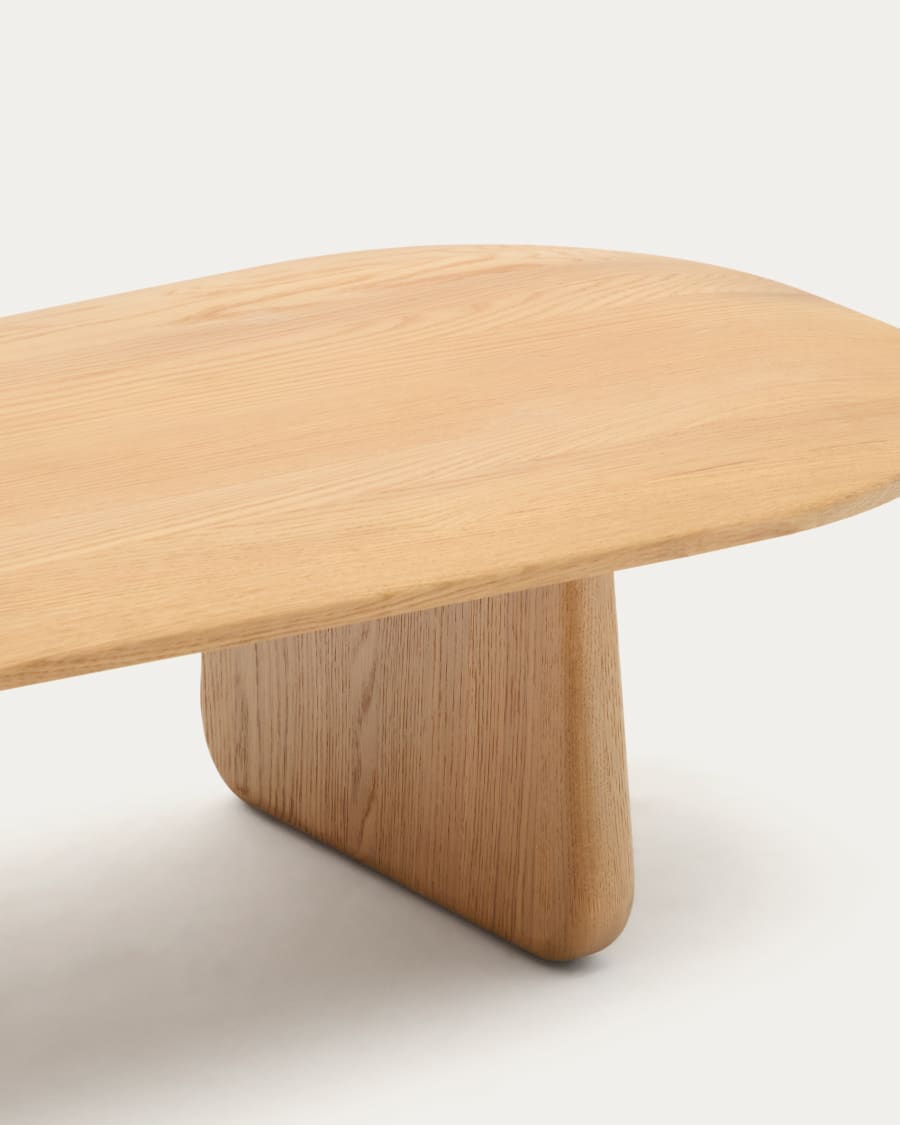 Pirita coffee table made from solid oak wood in a natural finish, 146 x 56.5 cm FSC 100%