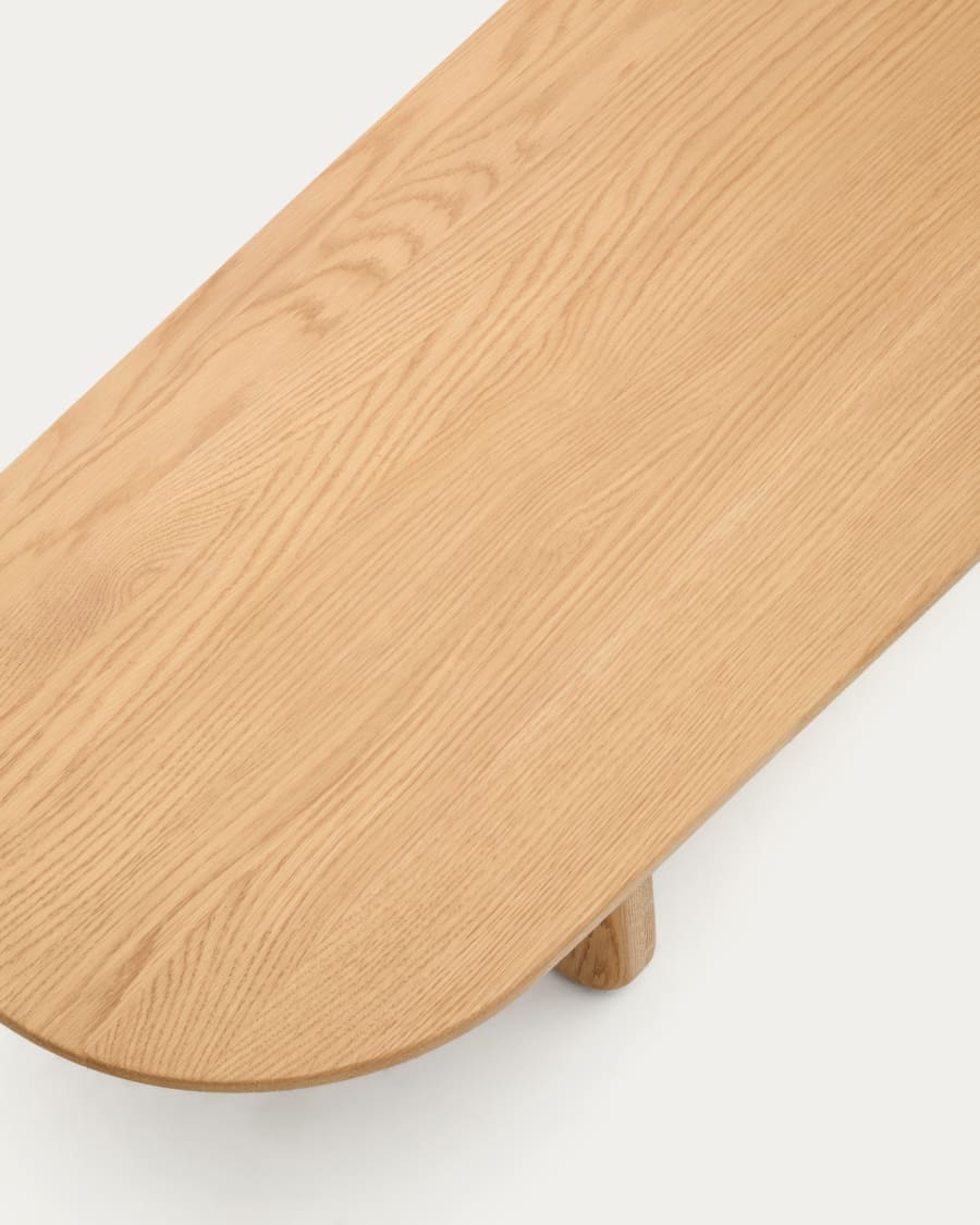 Pirita coffee table made from solid oak wood in a natural finish, 146 x 56.5 cm FSC 100%