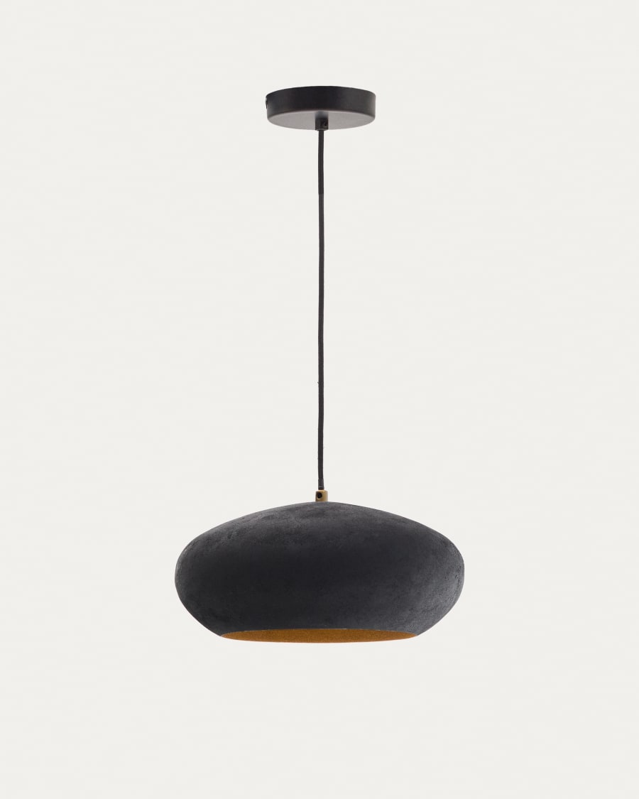 Deckenleuchte Inda aus Metall mit schwarzem Finish Ø 30 cm