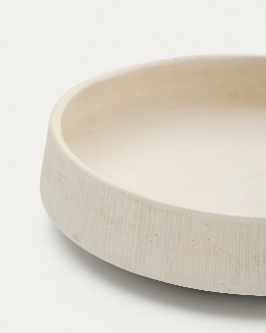 Anse white, papier mâché, decorative bowl, Ø40 cm