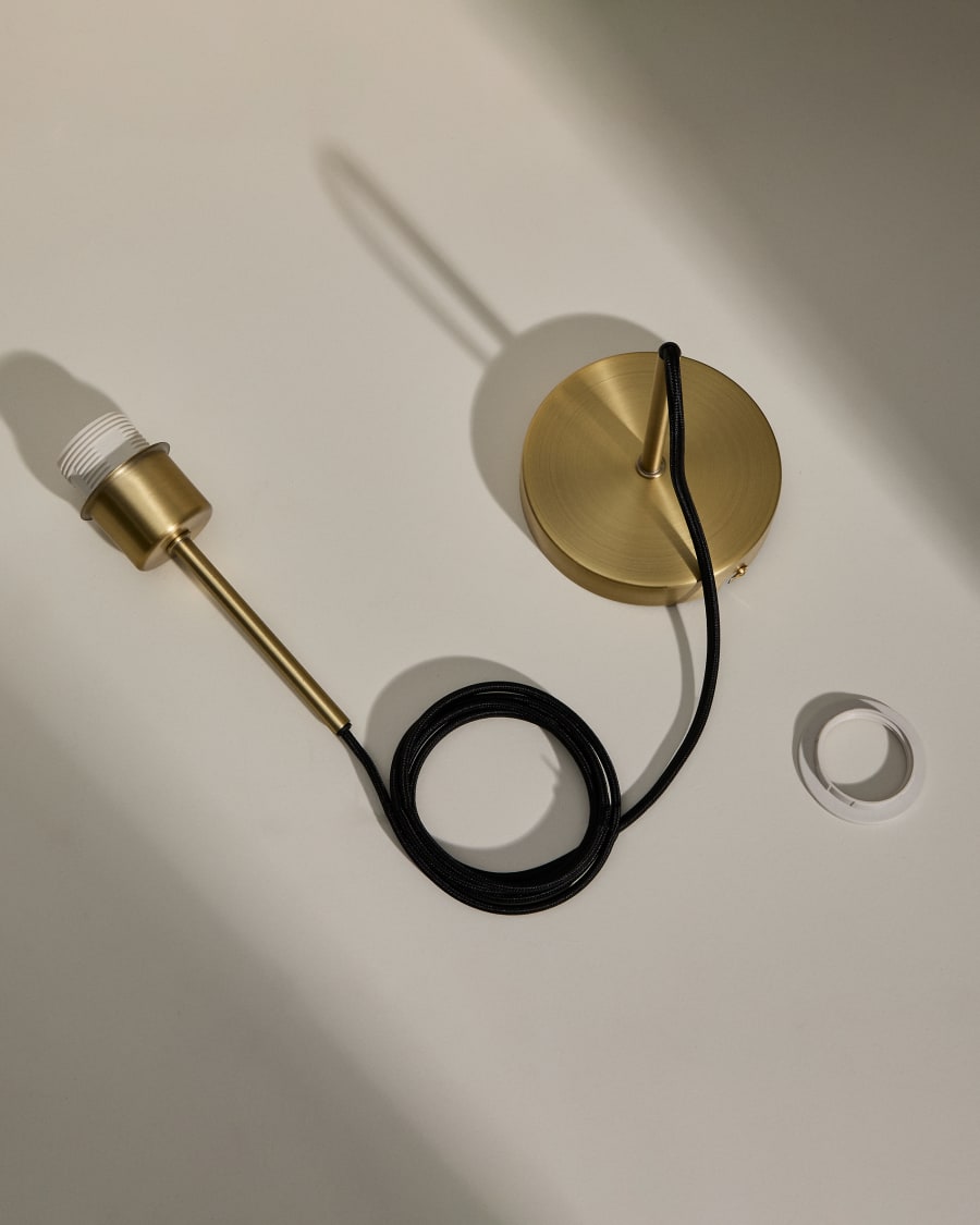 Fulvia Fassung für Deckenlampe aus Metall mit Finish in Gold 150 cm