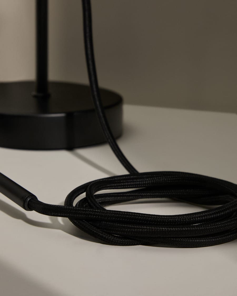 Deckenlampenfassung für Lampe Fulvia aus Metall schwarz 150 cm
