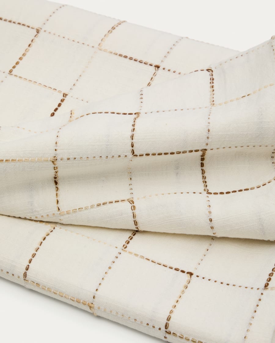 Ersen white, 100% cotton tablecloth, 170 x 250 cm
