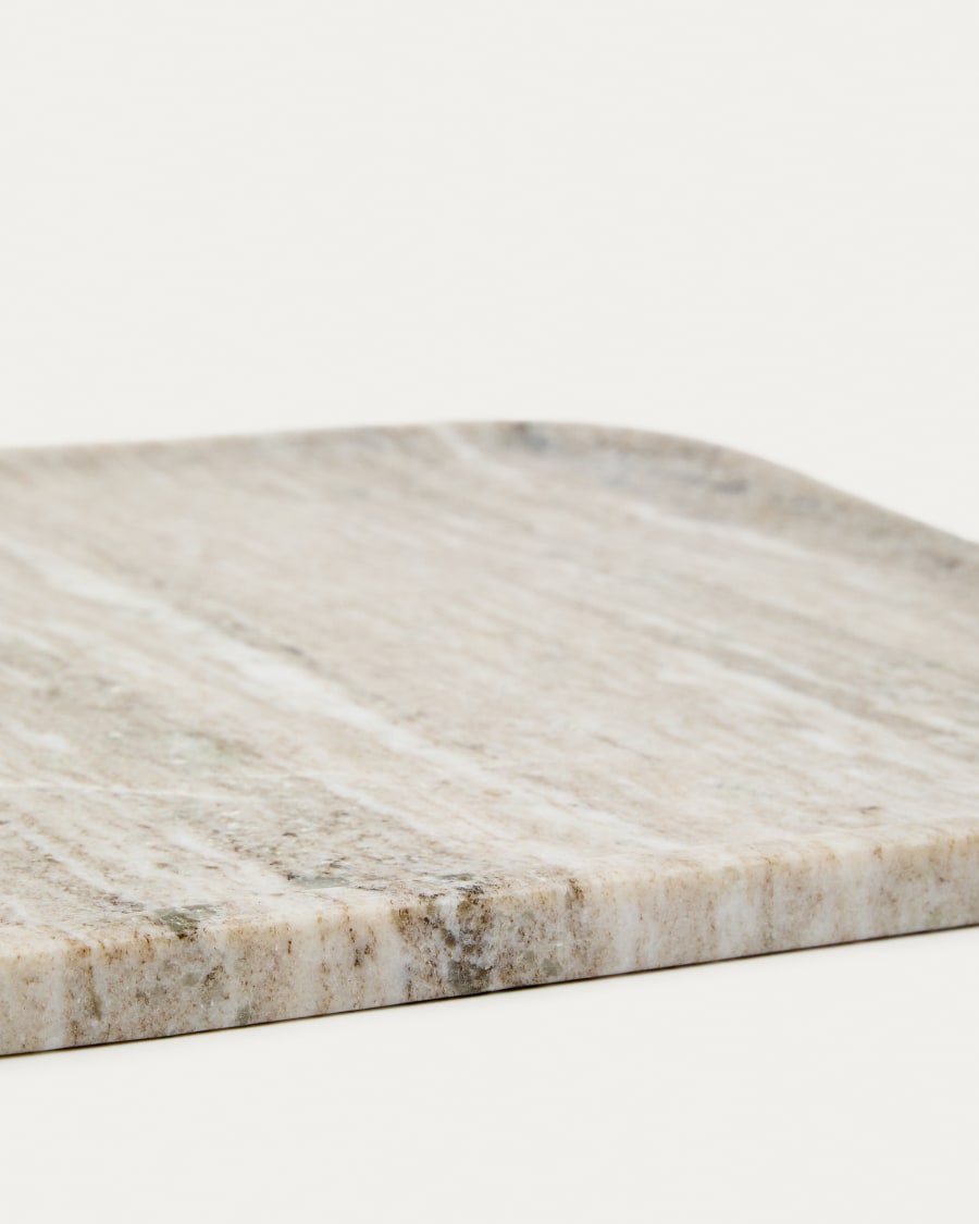 Nesa beige marble serving tray