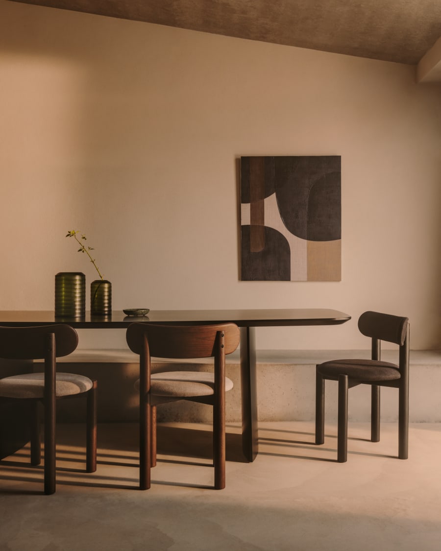 Litto black, lacquered MDF table, 240 x 100 cm