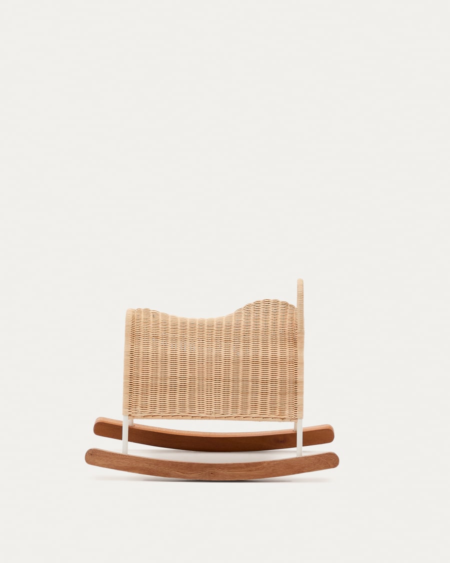 Bamban rattan and wooden rocking horse