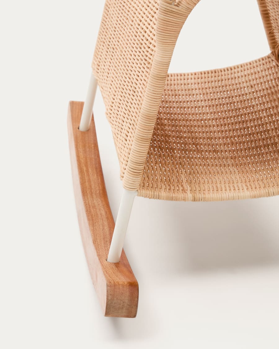 Bamban rattan and wooden rocking horse