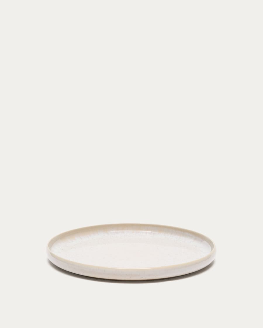White ceramic Uilo flat plate