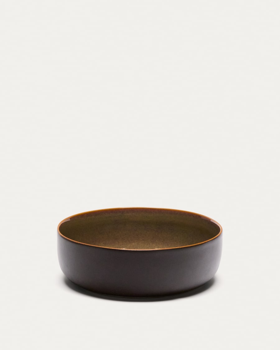 Large brown ceramic Uilo bowl
