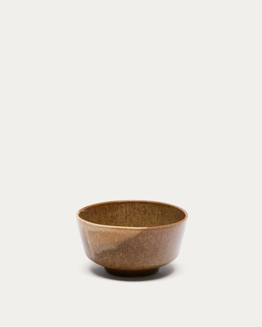 Brown ceramic Nagoli bowl