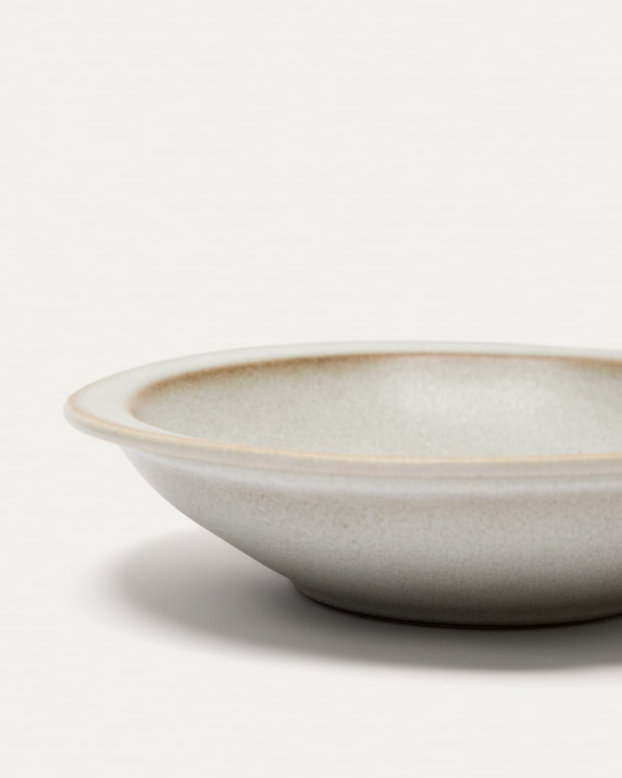 Assiette creuse Coval en céramique blanche