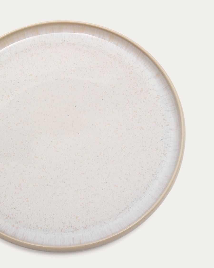 White ceramic Uilo flat plate