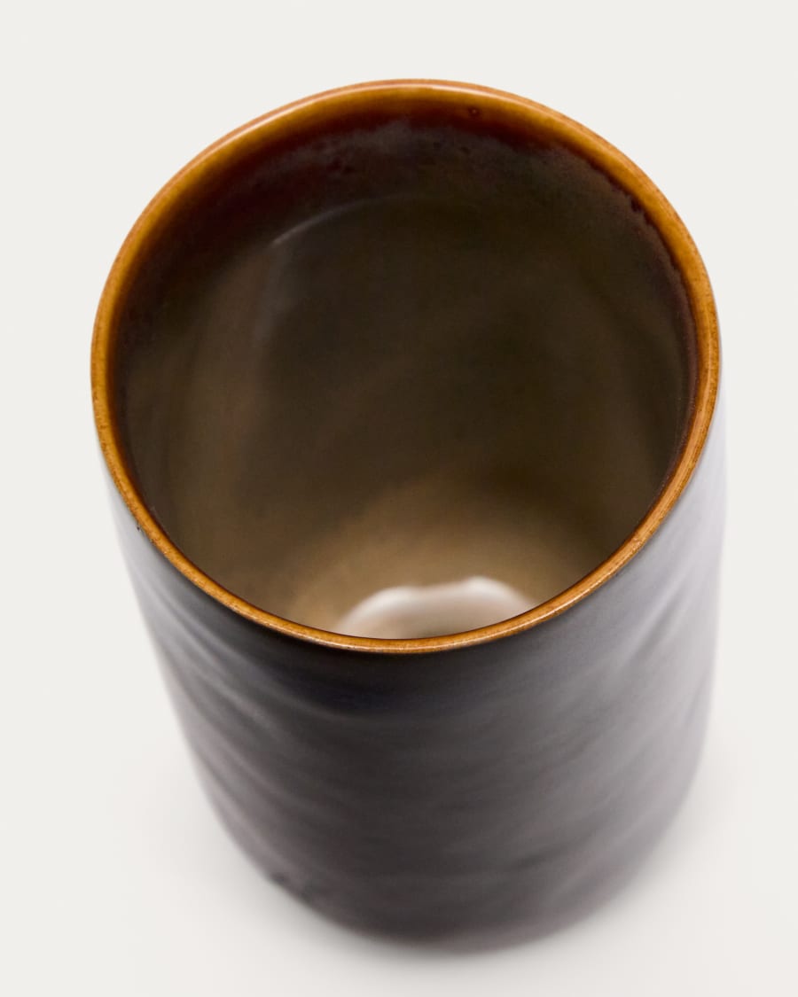 Brown ceramic Uilo tall cup