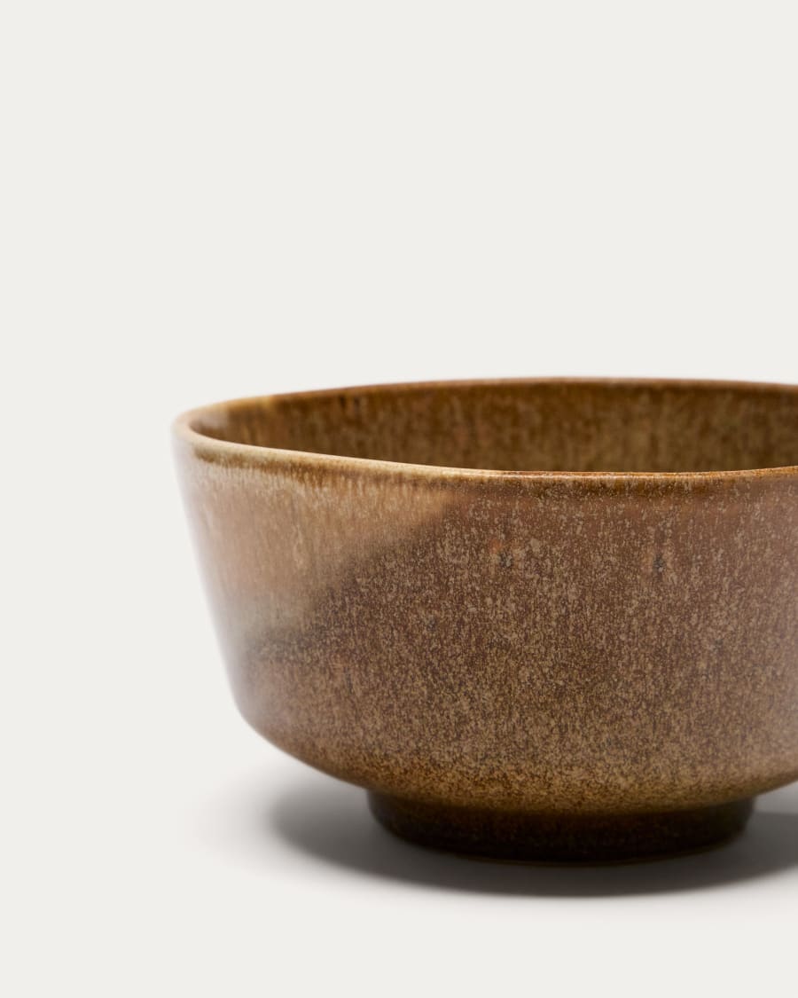 Brown ceramic Nagoli bowl