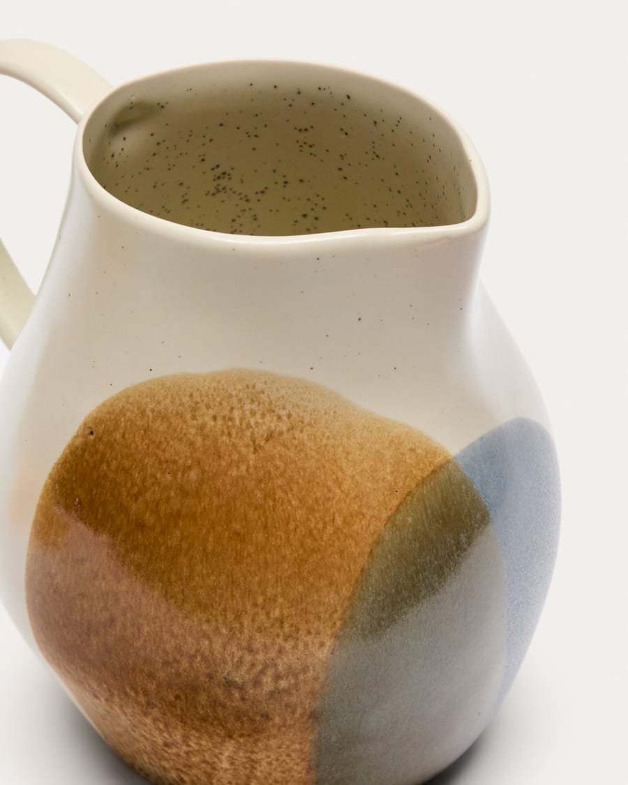 Multicoloured ceramic Miglo jug