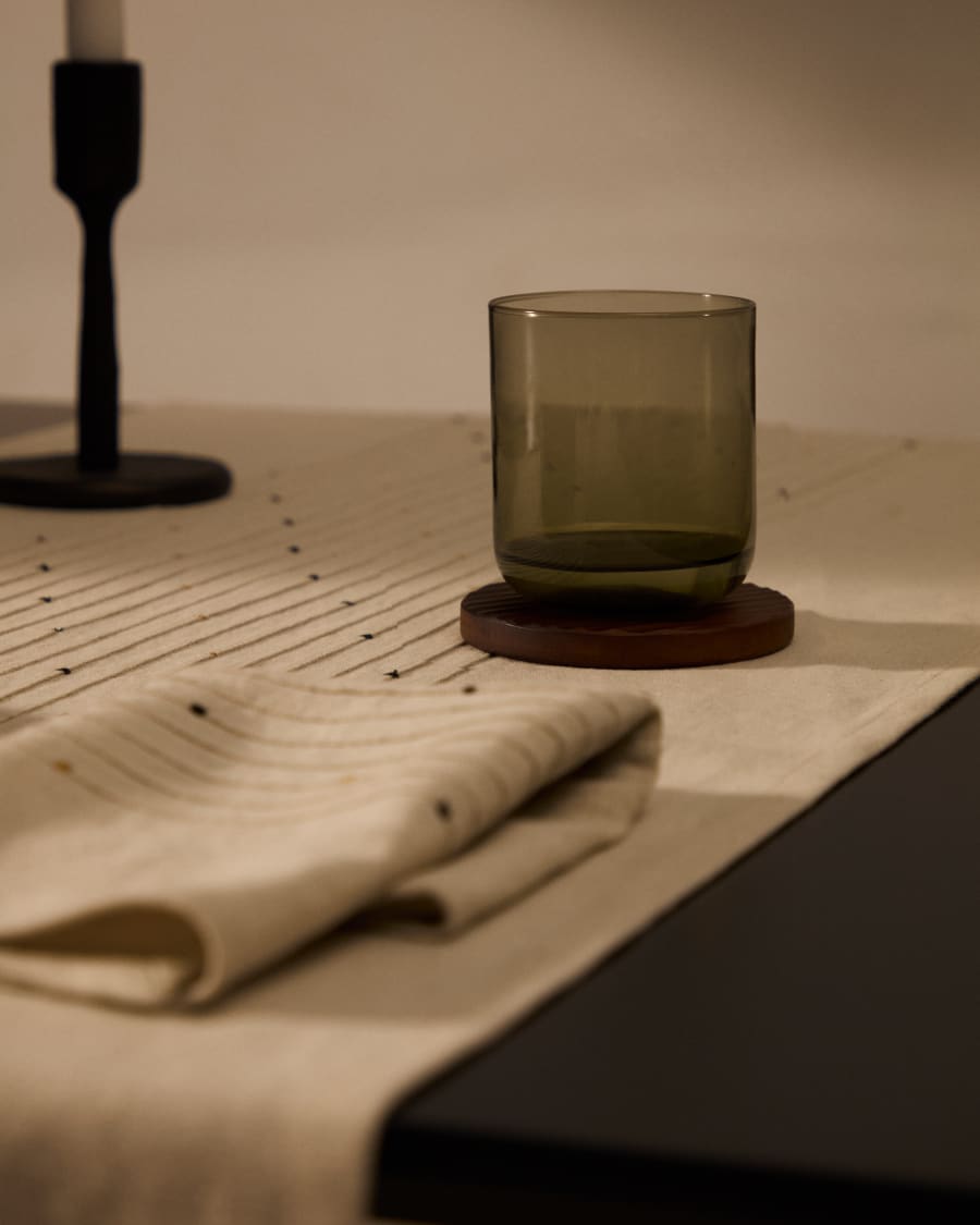 Glas Sauky aus grünem Glas