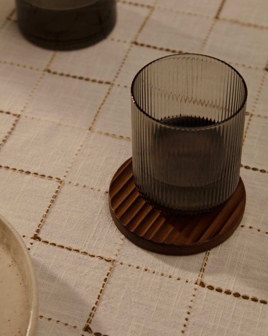 Rommu set of 4 coasters made of acacia wood FSC 100%