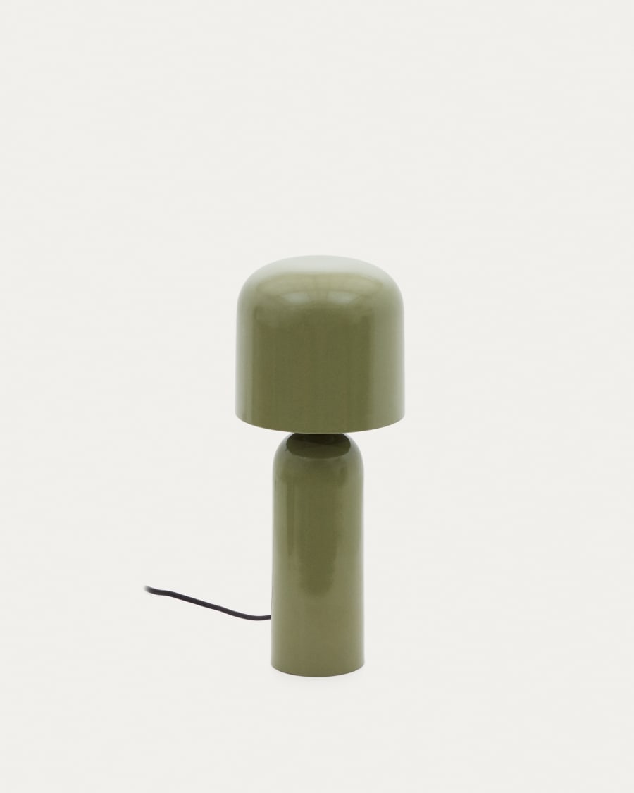 Monze table lamp in green painted metal  UK adapter