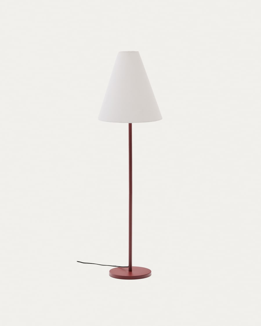 Stehlampe Navat aus Metall mit Terrakotta-Finish