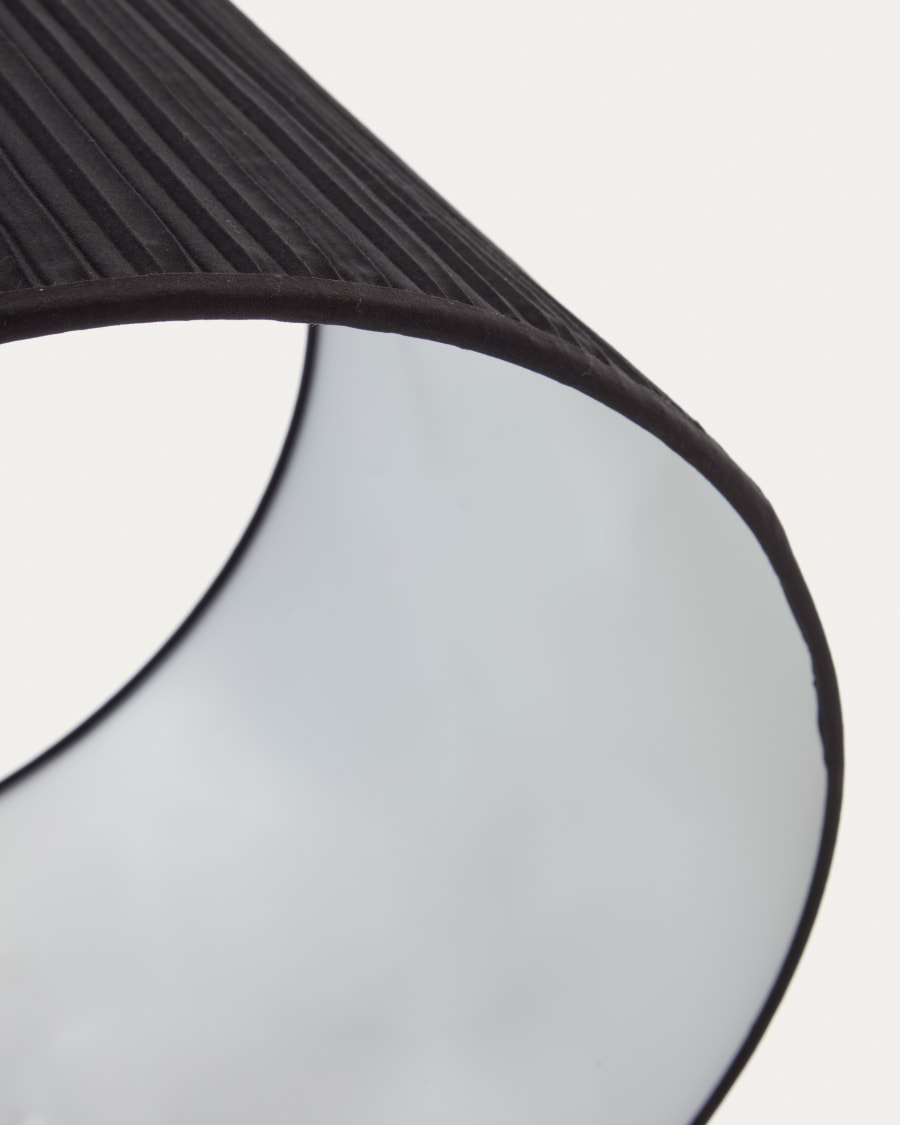 Lampenschirm für Deckenleuchte Guash in Schwarz Ø 40 cm