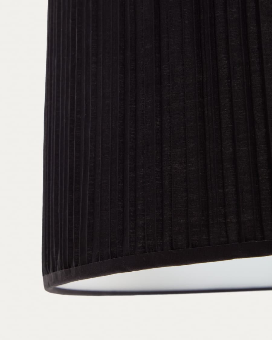 Lampenschirm für Deckenleuchte Guash in Schwarz Ø 40 cm
