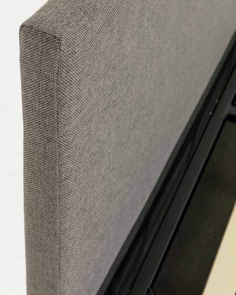 Nahiri upholstered grey ottoman bed for a 180 x 200 cm mattress