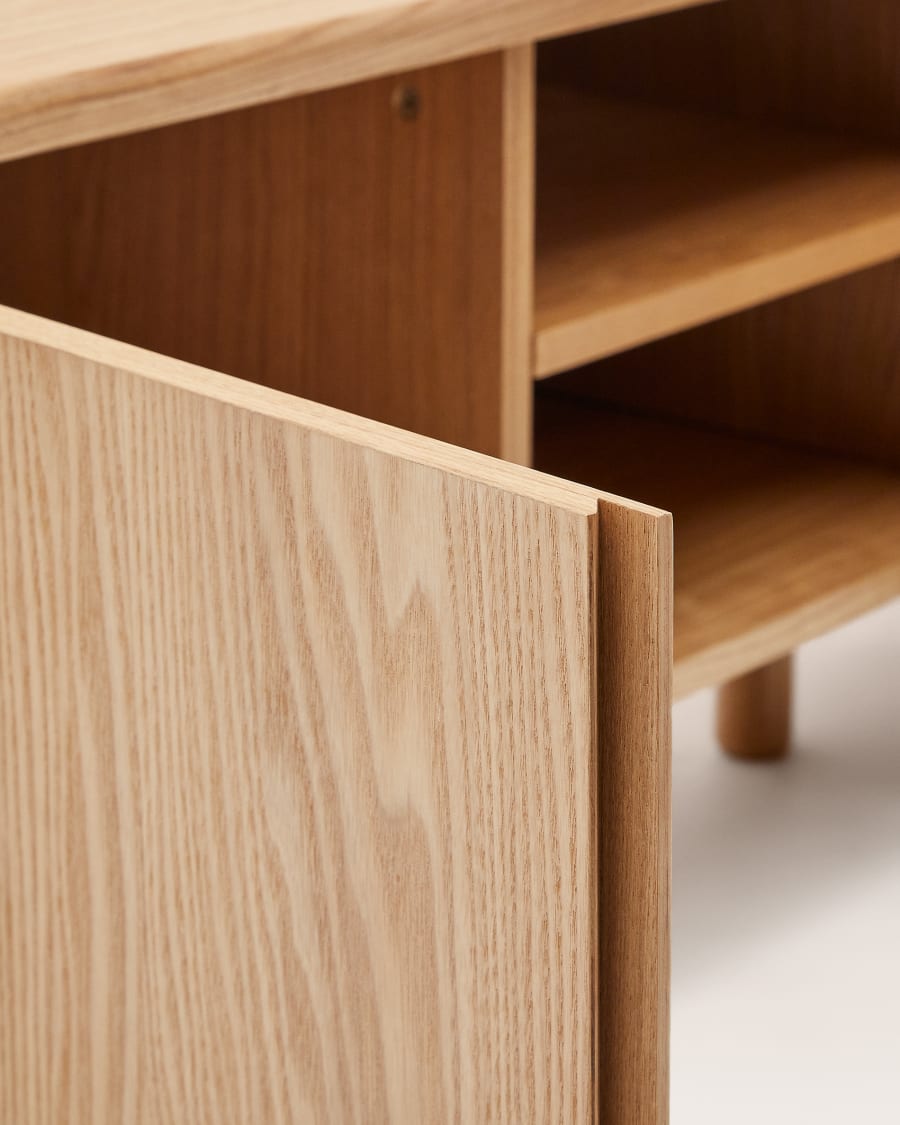 Salaya TV stand ash plywood FSC Mix Credit, 200 cm x 52 cm