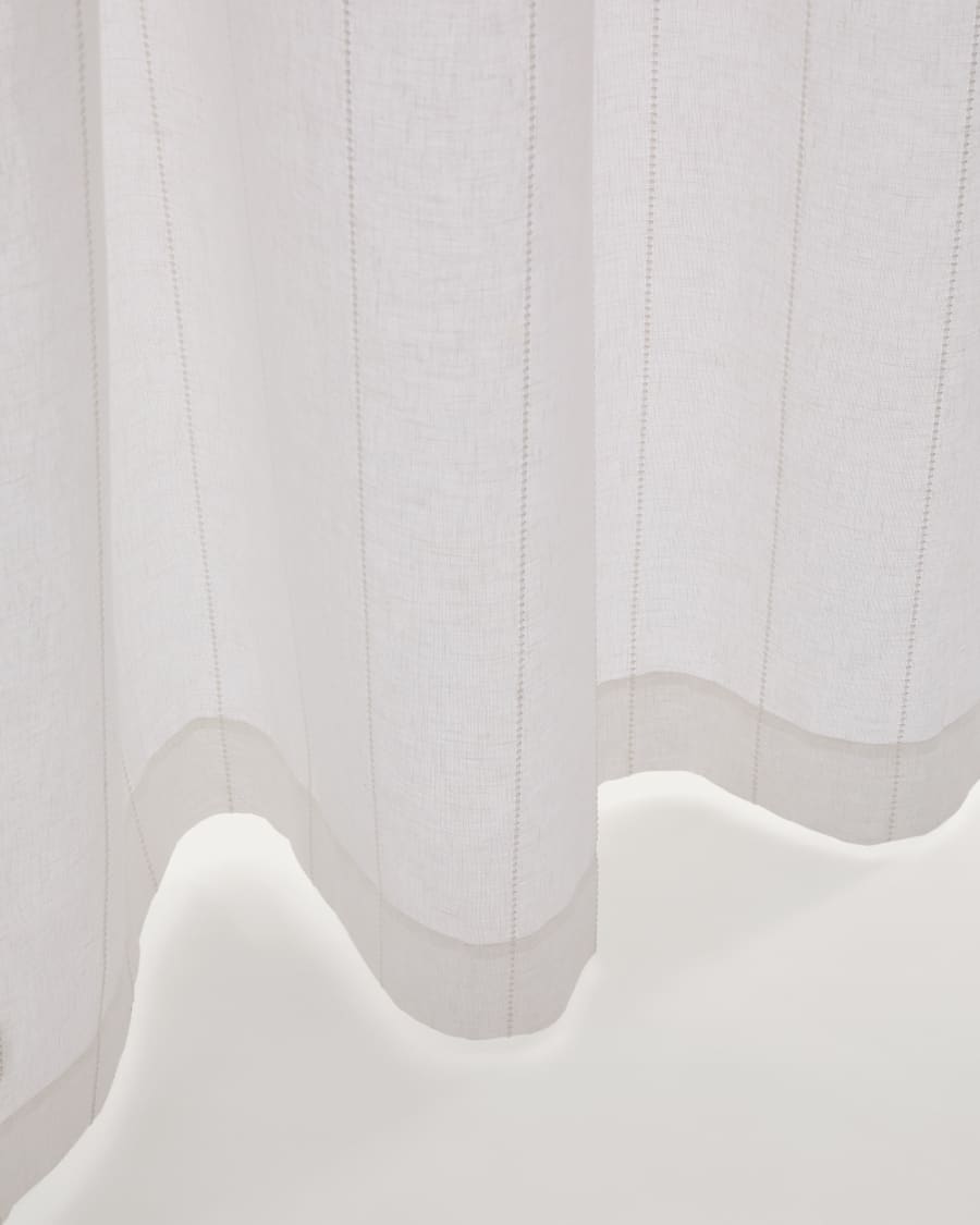 Vorhang Glima mit Stickereidetail 140 x 270 cm