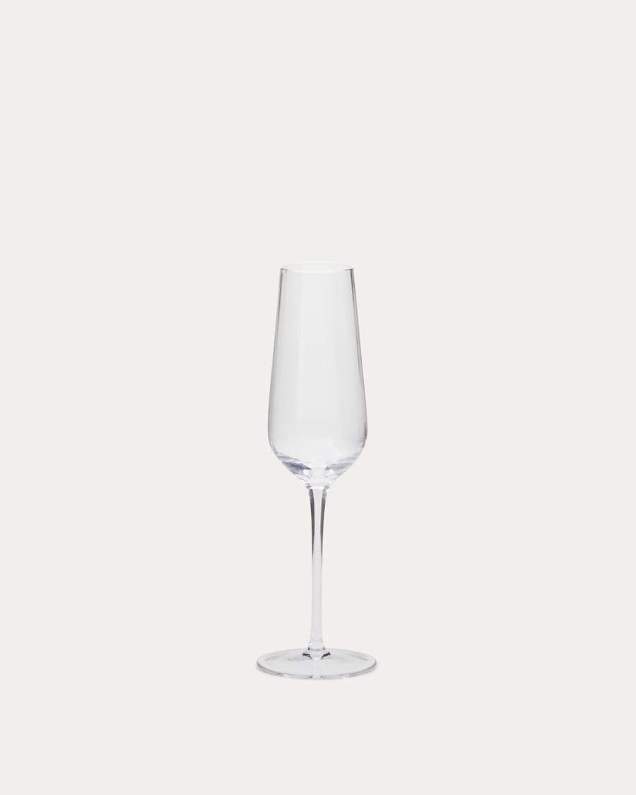 Langes Sektglas Mimba aus transparent 26 cl