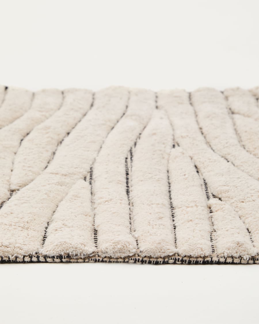 Badematte Crilda aus Baumwolle, weiß, 50 x 70 cm