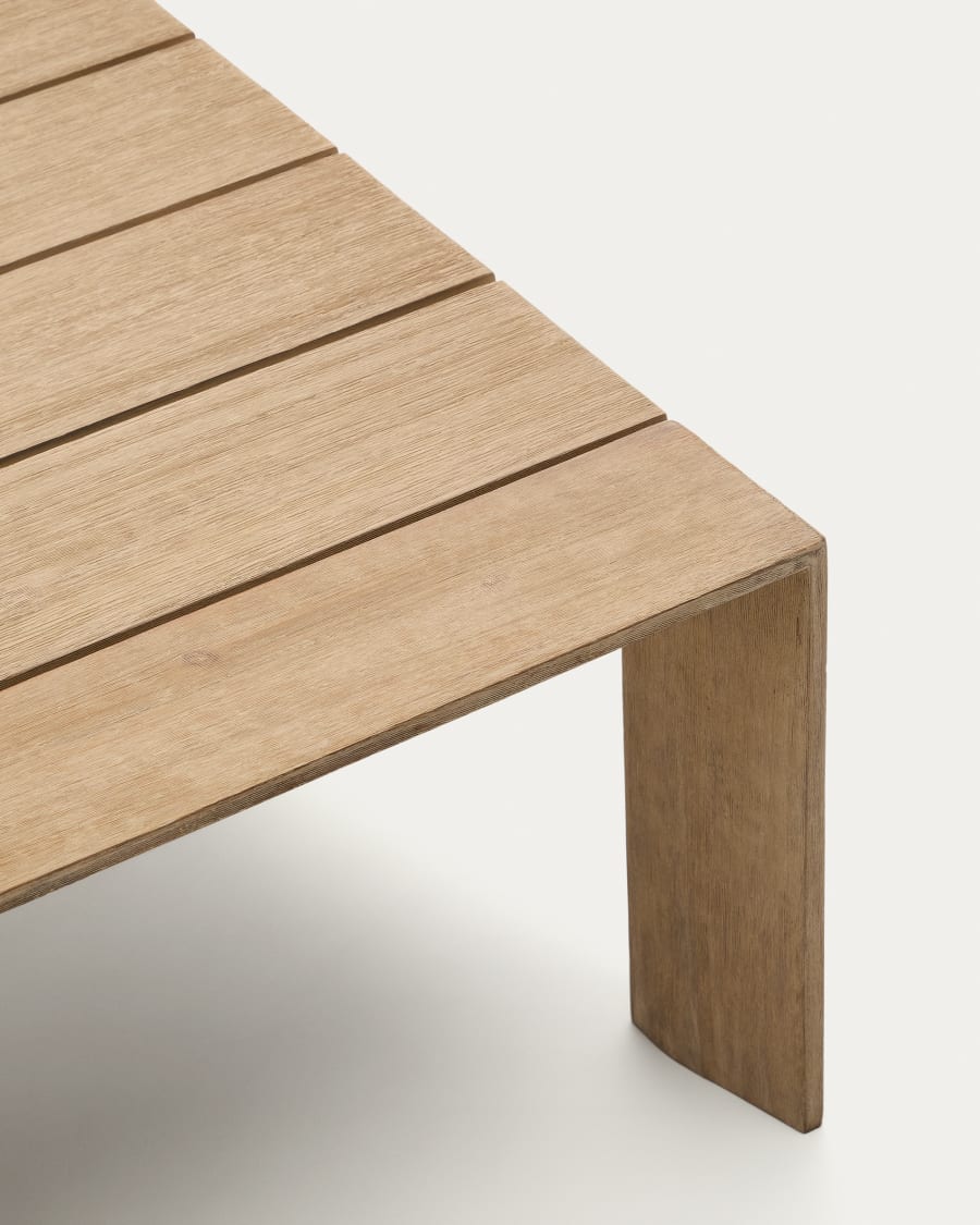 Ambra coffee table in solid acacia wood with light finish 82.5 x 140cm FSC 100%