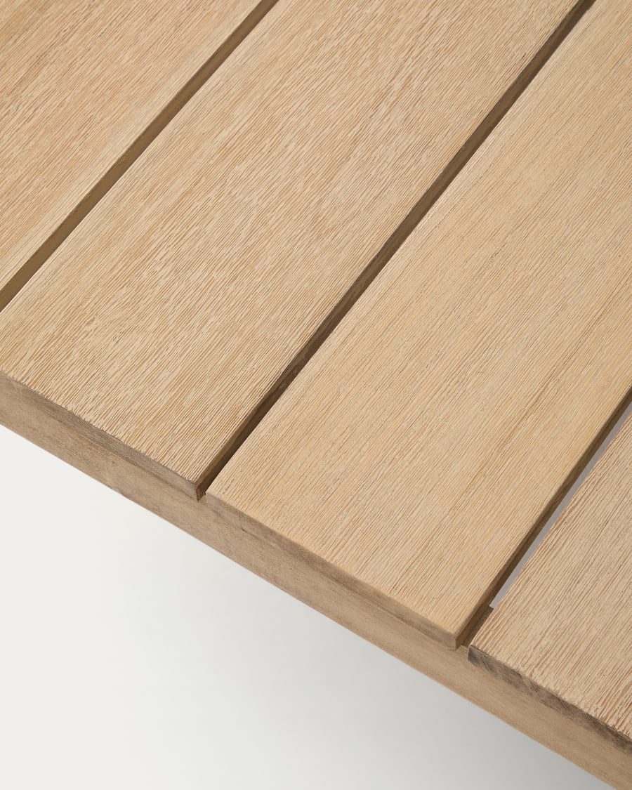 Ambra coffee table in solid acacia wood with light finish 82.5 x 82.5cm FSC 100%