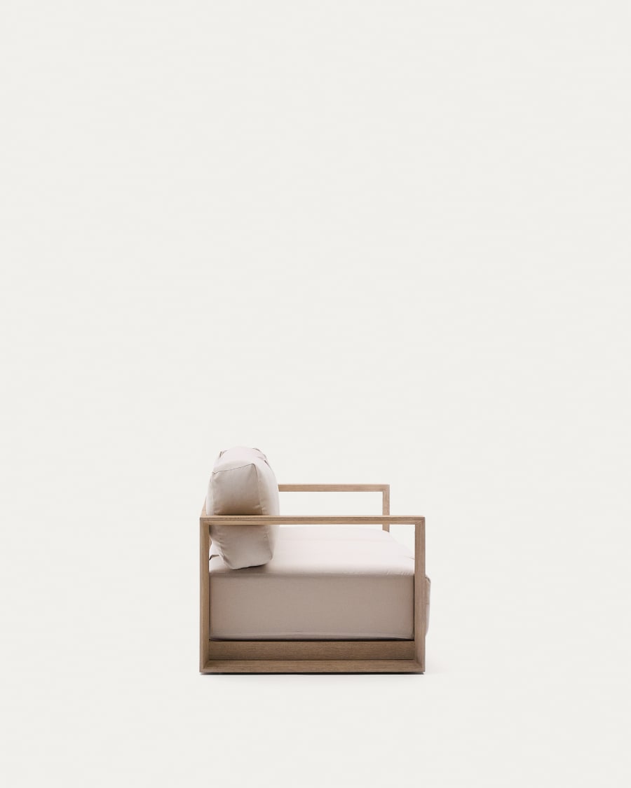 Ambra 3-seater sofa in solid acacia wood with light finish 249cm FSC 100%