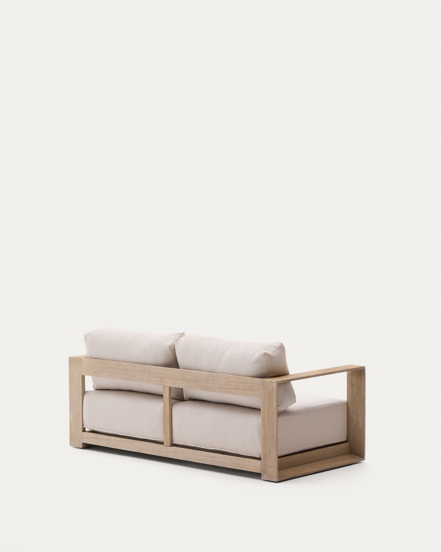 Ambra 2-seater sofa in solid acacia wood with light finish 174cm FSC 100%