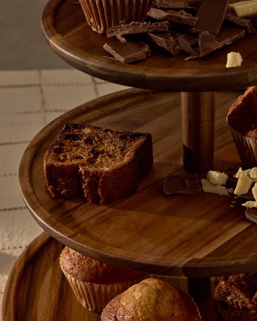 Teppa three-tier serving tray made of acacia wood FSC 100%