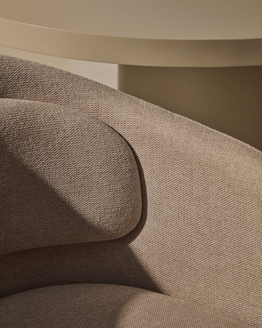 Idaira chair in beige and steel legs in a beige finish, FSC Mix Credit