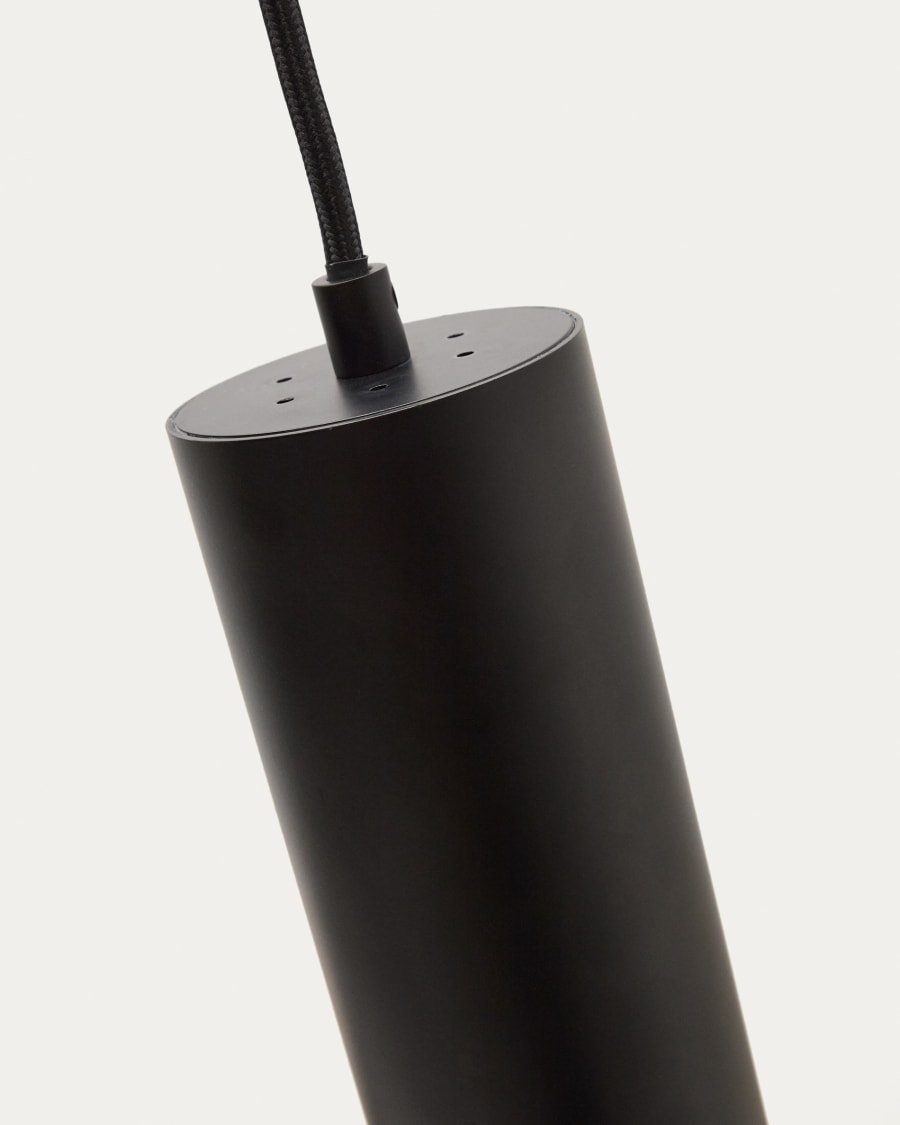 Deckenleuchte Andia aus Aluminium mit schwarzem Finish