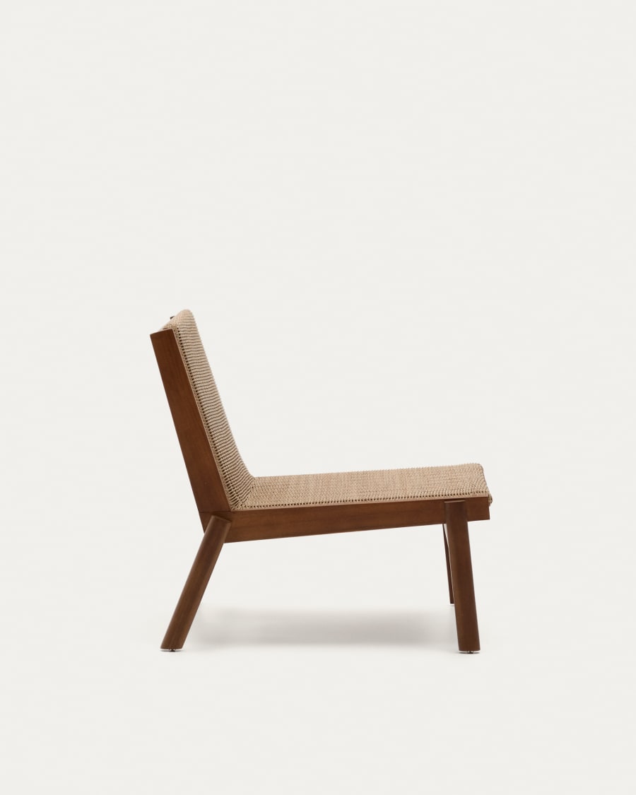 Itani armchair in FSC 100% solid acacia wood and synthetic rattan