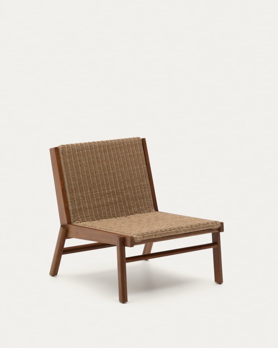 Itani armchair in FSC 100% solid acacia wood and synthetic rattan