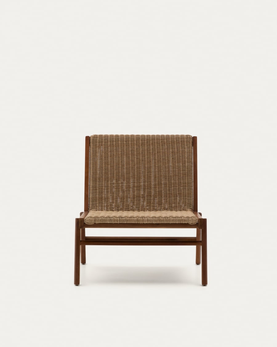Itani armchair in FSC 100% solid acacia wood and synthetic rattan
