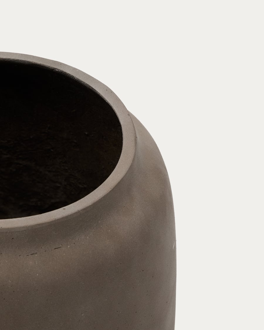 Lira terracotta-effect planter Ø40cm