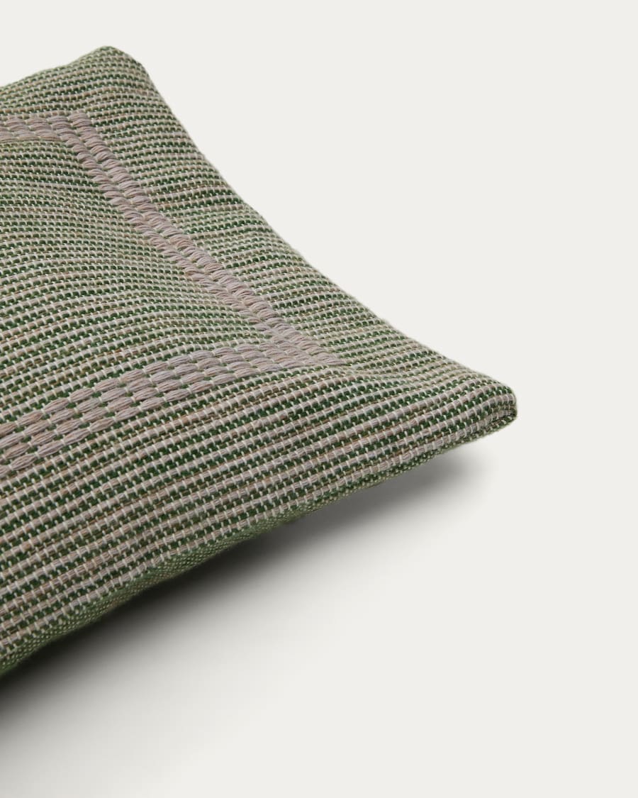 Cushion cover Narelle 100% PET green 30 x 50 cm