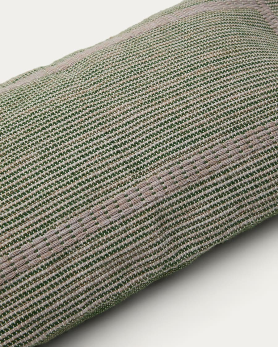 Cushion cover Narelle 100% PET green 30 x 50 cm